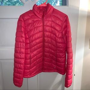 Old navy pink puffer full zip jacket